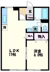 中央公園弐番館の物件間取画像